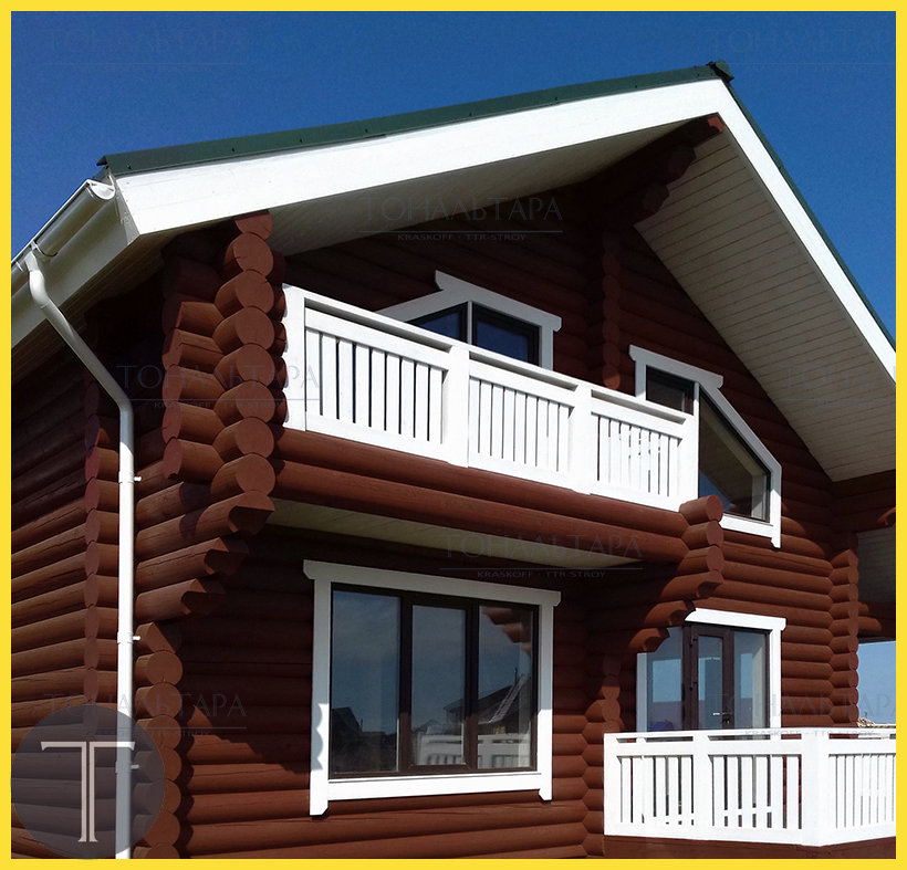 Чем покрасить старый сруб из бруса?